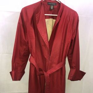 Banana Republic Trench Coat Women's Red